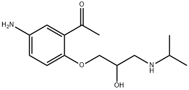 rac N-Desbutyroyl Acebutolol Struktur