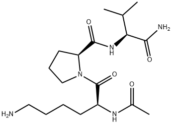 AC-LYS-PRO-VAL-NH2 Structure