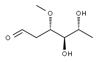 (2R,4S,5R,6R)-4-methoxy-6-methyl-oxane-2,5-diol Structure