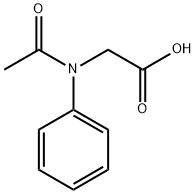 N-ACETYL-N-PHENYLGLYCINE Struktur