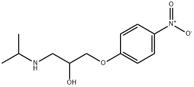 1-(イソプロピルアミノ)-3-(p-ニトロフェノキシ)-2-プロパノール 化学構造式