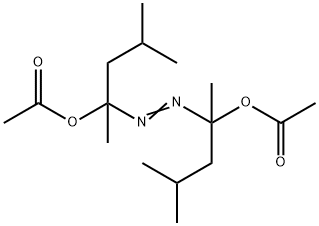 2,2'-azobis(1,3-dimethylbutyl) diacetate Structure