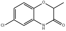 2-メチル-6-クロロ-2H-1,4-ベンゾオキサジン-3(4H)-オン 化学構造式