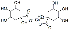 calcium bis(1,3,4,5-tetrahydroxycyclohexanecarboxylate)  Struktur