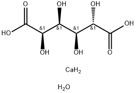 D-SACCHARIC ACID CALCIUM SALT TETRAHYDRATE Struktur