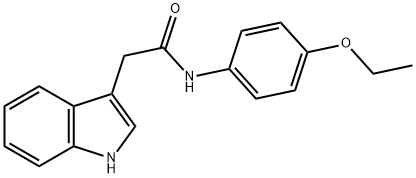 4'-Ethoxy-2-(1H-indol-3-yl)acetanilide Struktur