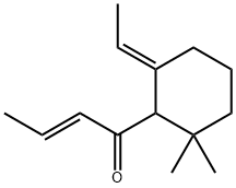 (E,E)-1-(6-ethylidene-2,2-dimethylcyclohexyl)-2-buten-1-one Struktur