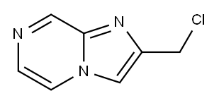 2-氯甲基咪唑并吡嗪 结构式