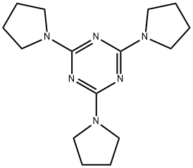 2,4,6-三吡咯-1,3,5-三嗪, 5794-91-2, 结构式