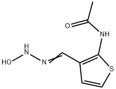 Acetamide, N-[3-[(hydroxyamino)iminomethyl]-2-thienyl]- (9CI) Structure
