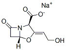 sodium [2R-(2alpha,3Z,5alpha)]-3-(2-hydroxyethylidene)-7-oxo-4-oxa-1-azabicyclo[3.2.0]heptane-2-carboxylate Structure