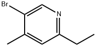 Pyridine, 5-bromo-2-ethyl-4-methyl- (9CI) 结构式
