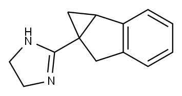 1H-Imidazole,2-(1a,6-dihydrocycloprop[a]inden-6a(1H)-yl)-4,5-dihydro-,(+)-(9CI) 结构式