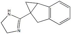 1H-Imidazole,2-(1a,6-dihydrocycloprop[a]inden-6a(1H)-yl)-4,5-dihydro-,(-)-(9CI) 结构式