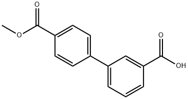 Methyl 4-(3-carboxyphenyl)benzoate Structure
