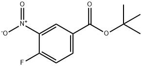 苯甲酸, 4-氟-3-硝基-, 1,1-二甲基乙酯,579514-75-3,结构式
