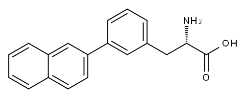 DL-2-AMINO-3-(3-NAPHTHALEN-2-YL-PHENYL)-PROPIONIC ACID,579525-01-2,结构式