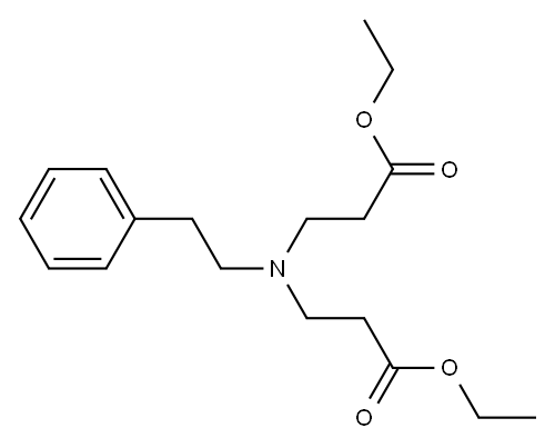 3,3′-(苯乙基亚胺)二丙酸二乙酯,57958-47-1,结构式