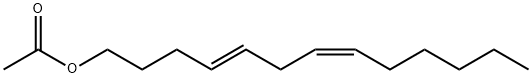 (Z,E)-trideca-4,7-dien-1-yl acetate Struktur