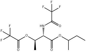 O,N-Di(trifluoroacetyl)-L-threonine 1-methylpropyl ester 结构式