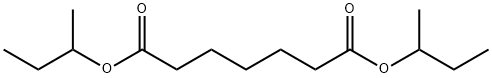 Heptanedioic acid bis(1-methylpropyl) ester Structure