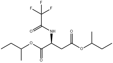 N-(トリフルオロアセチル)-L-アスパラギン酸ビス(1-メチルプロピル) 化学構造式