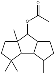 Decahydro-3,3,4,7a-tetramethyl-1H-cyclopenta[a]pentalen-7-ol acetate Structure