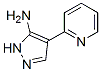 4-(2-ピリジニル)-5-アミノ-1H-ピラゾール 化学構造式