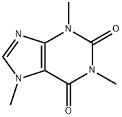 カフェイン 化学構造式