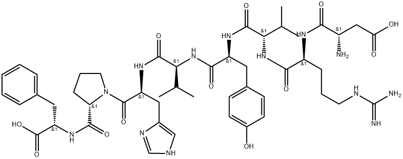 (VAL5)-アンギオテンシンII 化学構造式