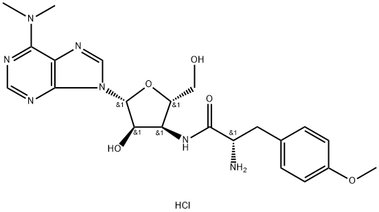 嘌呤霉素二盐酸盐水合物,58-58-2,结构式