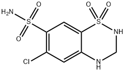 氢氯噻嗪,58-93-5,结构式