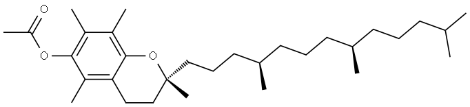 D-alpha-Tocopheryl acetate Structure