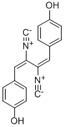 4,4'-(2,3-ジイソシアノ-1,3-ブタジエン-1,4-ジイル)ビスフェノール 化学構造式