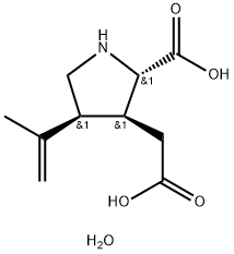 KAINIC ACID 2-CARBOXY-3-CARBOXYMETHYL-4-ISOPROPENYLPYRROLIDINE Struktur