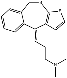 N,N-dimethyl-3-thieno[2,3-c][2]benzothiepin-4(9H)-ylidenepropylamine Structure