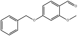 4-ベンジルオキシ-2-メトキシベンズアルデヒド 化学構造式
