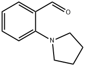 2-ピロリジノベンズアルデヒド 化学構造式