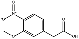 2-(3-メトキシ-4-ニトロフェニル)酢酸 化学構造式