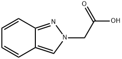 2H-インダゾール-2-イル酢酸 化学構造式