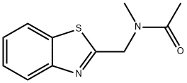 Acetamide, N-(2-benzothiazolylmethyl)-N-methyl- (9CI) Struktur