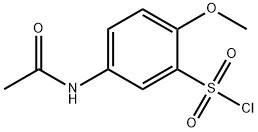5-乙酰氨基-2-甲氧基苯磺酰氯, 5804-73-9, 结构式
