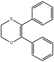 2,3-DIHYDRO-5,6-DIPHENYL-1,4-OXATHIIN Struktur