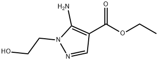 ETHYL 5-AMINO-1-(2-HYDROXYETHYL)PYRAZOLE-4-CARBOXYLATE Structure