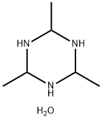 HEXAHYDRO-2,4,6-TRIMETHYL-1,3,5-TRIAZINE TRIHYDRATE Struktur