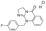 10-(4-フルオロフェニルメチル)-2,10-ジヒドロイミダゾ[2,1-b]キナゾリン-5(3H)-オン·塩酸塩 化学構造式