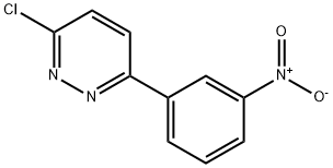 Pyridazine, 3-chloro-6-(3-nitrophenyl)- Struktur