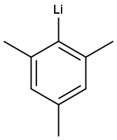 2,4,6-三甲基苯锂,5806-59-7,结构式