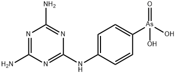 [4-[(4,6-diamino-1,3,5-triazin-2-yl)amino]phenyl]arsonic acid Structure