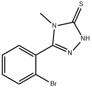 5-(2-溴-苯基)-4-甲基-2,4-二氢-[1,2,4]三唑-3-硫酮, 58064-57-6, 结构式
